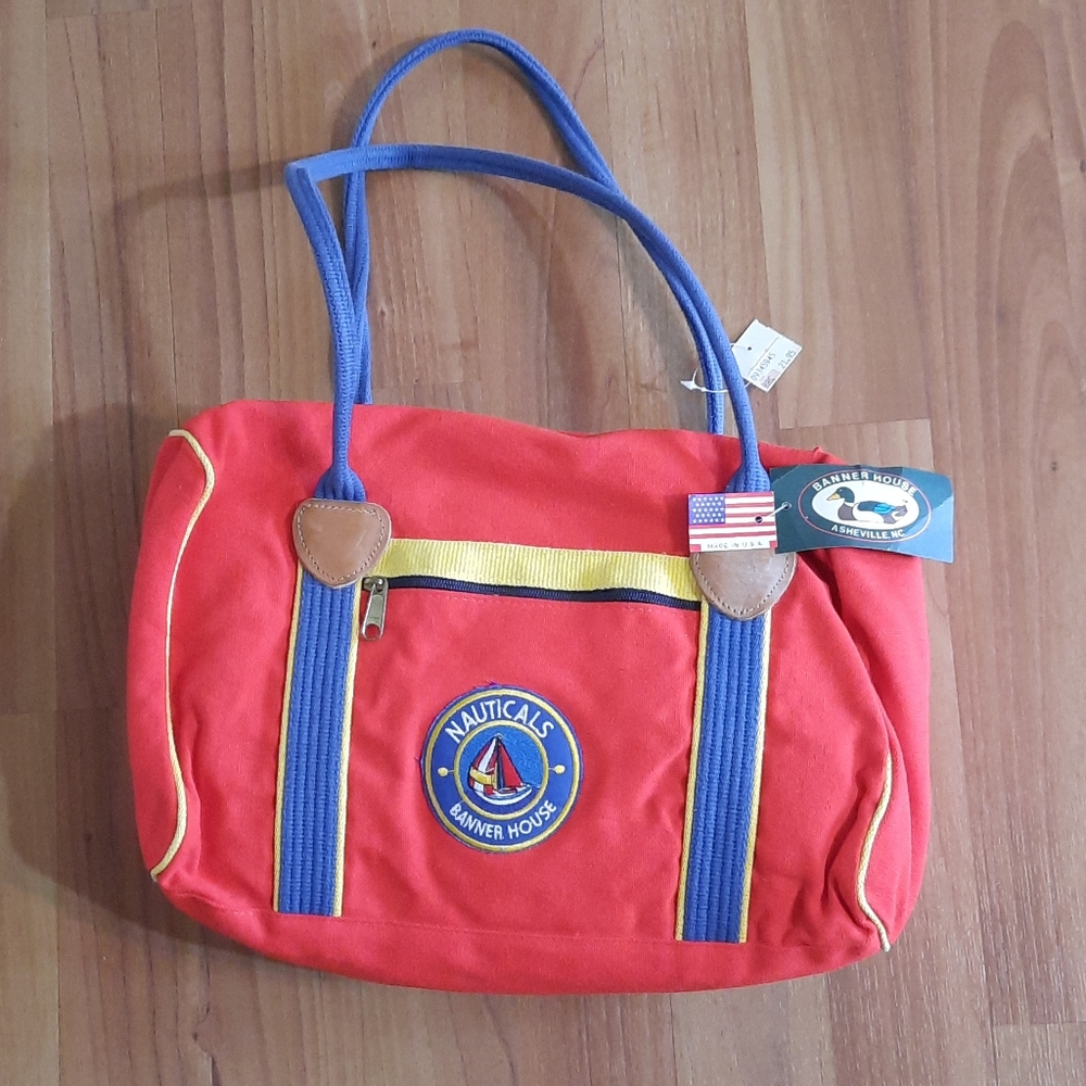 Vintage Banner House Duffel Bag New